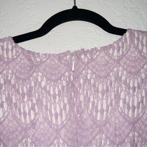 MinkPink Lavender Lace A-Line Dress Size Small - Picture 7 of 7